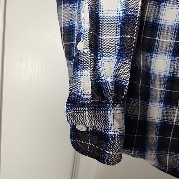Good threads plaid Flannel herringbone shirt - men’s S - Picture 8 of 10